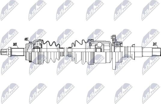 NTY NPW TY 212 Drivaksel