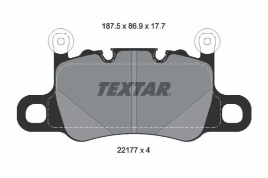 Bremseklosser TEXTAR 2217701 Bremseklosser TEXTAR 2217701