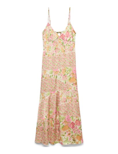 Vero Moda Vmalthea Sl Ankle Dress Swe Exp   Multi/patterned   XS