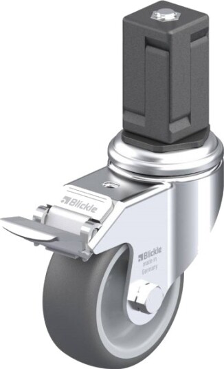Blickle 848691 Lkra-Path 80G-11-Fi-Ev17 Styrehjul Med Brems | Hjuldiameter 80 Mm | Bæreevne (Maks.) 120 Kg | 1 Stk