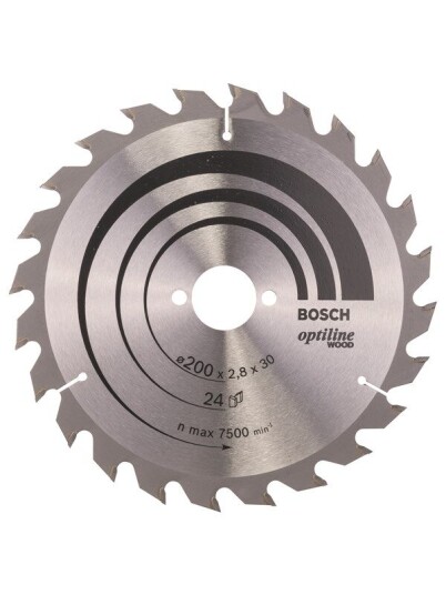 Bosch Sirkelsagblad Optiline Wood 200 x 30 x 2,8 mm, 24