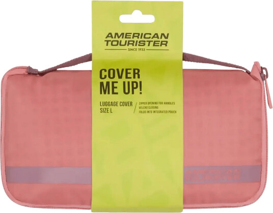 American Tourister Foldable Luggage Cover L - Coral - 71