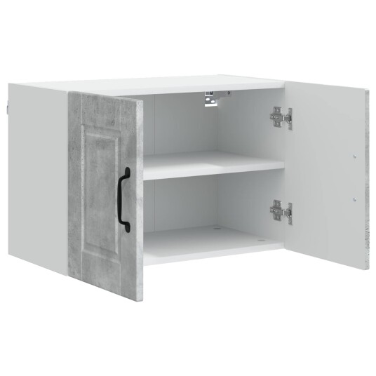 Kjøkkenskap med hylle Betonggrå 60 x 31 x 40 cm Konstruert tre