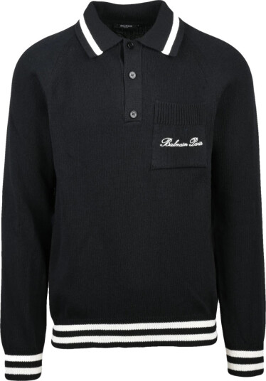 Balmain Herre Strikkevarer Svart L, Balmain Herre Strikkevarer Svart L,