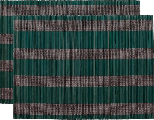 Anna + Nina Wisteria Stripe Placemat Set Of 2   MULTICOLOR   ONZE SIZE