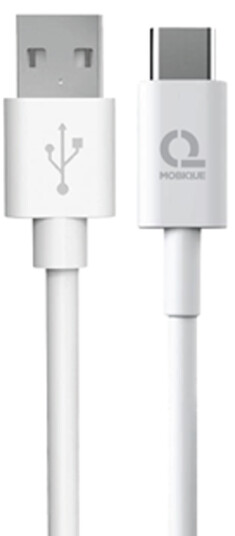 Ladekabel USB A til USB-C  Hvit 2m 