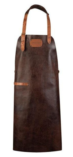 Crafted - Forkle i skinn rustic brun