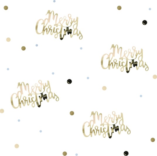 Ginger Ray Konfetti Gull Merry Christmas 14 g GD-424