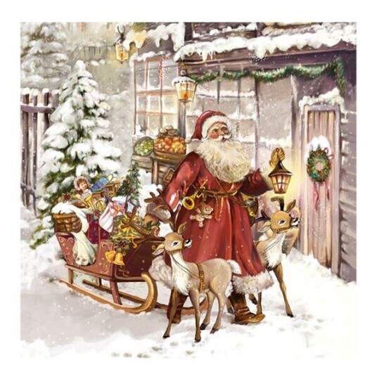 Ambiente   Serviett 33x33 cm 20 stk Christmas Visit