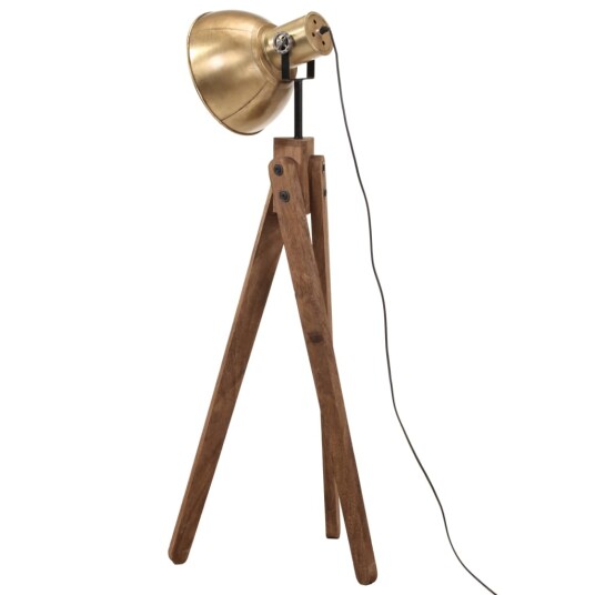 Gulvlampe 25 W vintage messing 45x45x120 cm E27 Gulvlampe 25 W vintage messing 45x45x120 cm E27