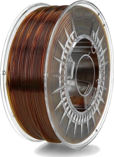 Devil Design Filament Devil Design Petg 1.75Mm 1Kg Amber Transparent} Devil Design Filament Devil Design Petg 1.75Mm 1Kg Amber Transparent}