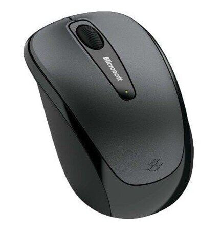 Microsoft Wireless Mobile Mouse 3500 Grey - Mus - Optisk - 3 knapper - Grå