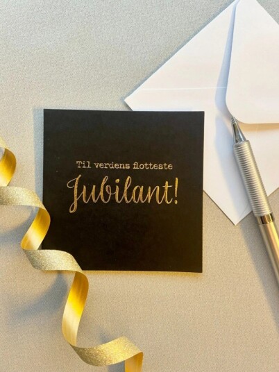 NORWAY DESIGN STUDIO Kort "Til verdens flotteste jubilant"