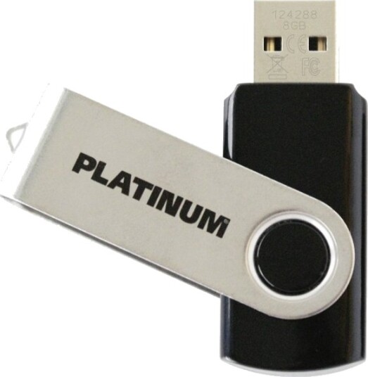 Platinum Tws Usb-Flashminne 8 Gb Sort 177560-3 Usb-A Usb 2.0 