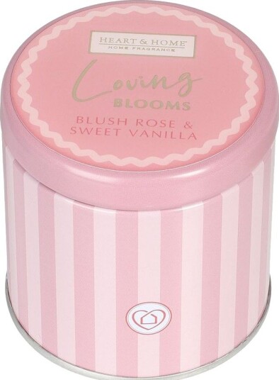 Heart & Home Loving Blooms Duftlys i Tinnboks Heart & Home Loving Blooms Duftlys i Tinnboks