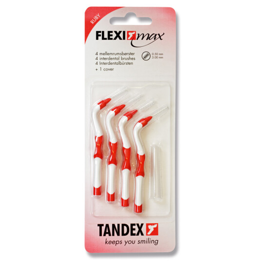 Tandex Flexi Max Gap børster 0,50 mm ISO 2 RUBY Tandex Flexi Max Gap børster 0,50 mm ISO 2 RUBY