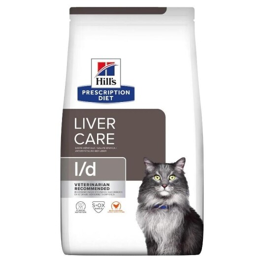 Hill's Prescription Diet l/d Kattemat med Kylling 1,5 kg - Leverhelse