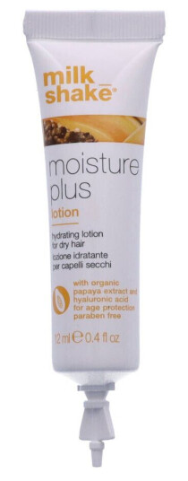 Milk Shake Moisture Plus Fuktighetsgivende Lotion for Alle Hårtyper 12x12 ml Milk Shake Moisture Plus Fuktighetsgivende Lotion for Alle Hårtyper 12x12 ml