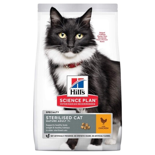 Hill's Science Plan Kattemat Sterilised Mature 7+ Kylling 1,5 kg