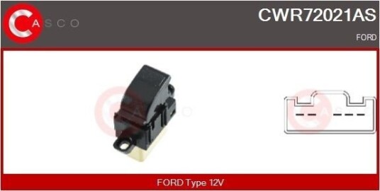 CASCO CWR72021AS Bryter, vindusheis