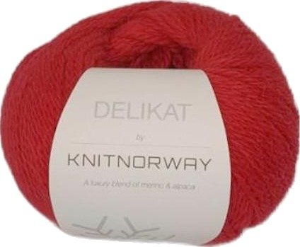 Knit Norway Delikat Garn Red 505 50 g