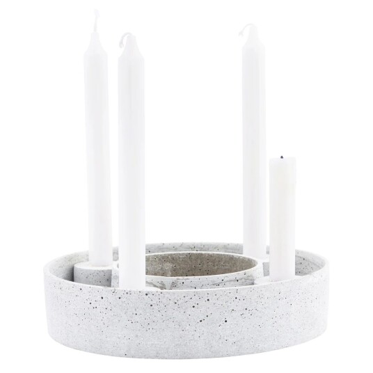 House Doctor The Ring lysestake 26 cm Grå Polystone