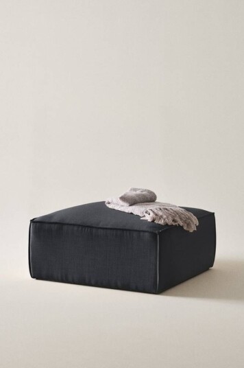 Jotex BALTIMORE sofamodul - sittepuff 90x90 cm Grå 1560632-01-0 1680474-03-0