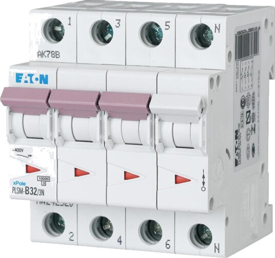 Eaton Pls6-c32/3n-mw - miniature circuit breaker mcb (4015082430214)