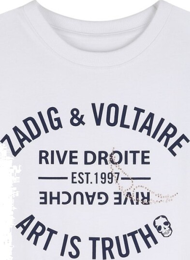 Zadig & Voltaire T skjorte Hvit m. Trykk Zadig & Voltaire 12 år 152 T skjorte Zadig & Voltaire T skjorte Hvit m. Trykk Zadig & Voltaire 12 år 152 T skjorte
