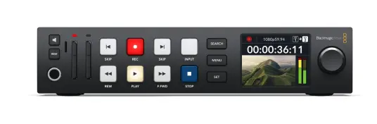 Blackmagic HyperDeck Studio HD Plus Ekstern Opptaker med 4K Støtte og Fjernkontroll