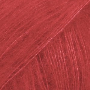 Drops Kid-Silk Garn Unicolor 14 Rød Drops Kid-Silk Garn Unicolor 14 Rød