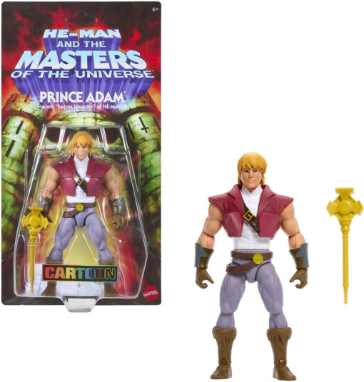 Masters of the Universe Origins 200X Cartoon Collection Prince Adam Action Figure HeMan MOTU