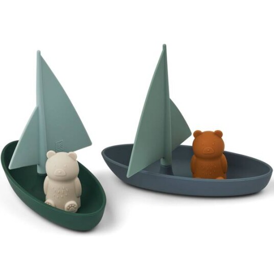 Liewood Ensley 2 Pack Med Båter Whale Blue Multi Mix