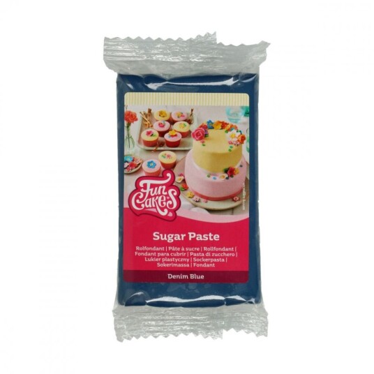 Mørk Blå Fondant Fra Funcakes 250g Mørk Blå Fondant Fra Funcakes 250g
