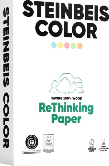 Steinbeis Farget Papir Rosa A4 80 G 500 Ark Steinbeis Farget Papir Rosa A4 80 G 500 Ark
