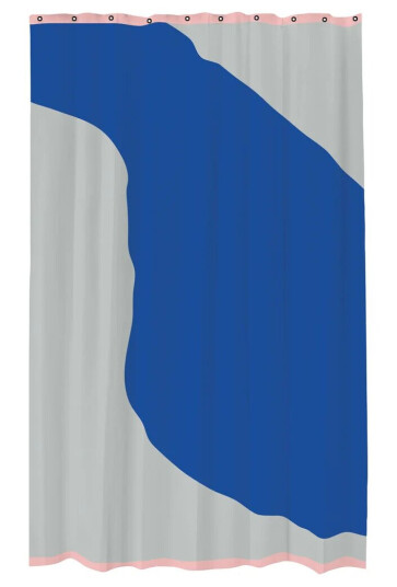 Mette Ditmer Nova Arte dusjforheng 150 x 200 cm Light grey-cobalt Mette Ditmer Nova Arte dusjforheng 150 x 200 cm Light grey-cobalt