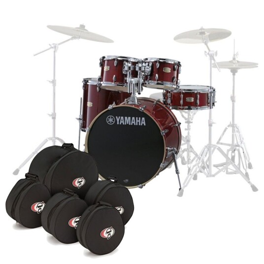 Yamaha Stage Custom Birch 20 5 stk Skjellpakker m / Bagger Cranberry Rød Yamaha Stage Custom Birch 20 5 stk Skjellpakker m / Bagger Cranberry Rød
