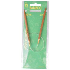 Pony Rundpinner Bambus 40cm 5,00mm / 15.7in US 8