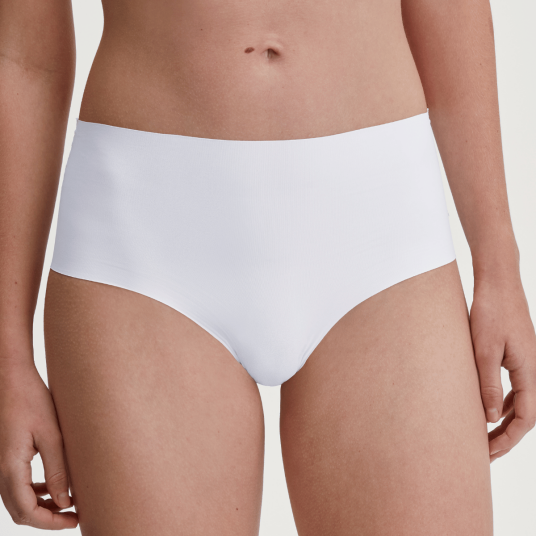 Calida Truser Seamless Clean Cut Midi Brief Hvit Large Dame