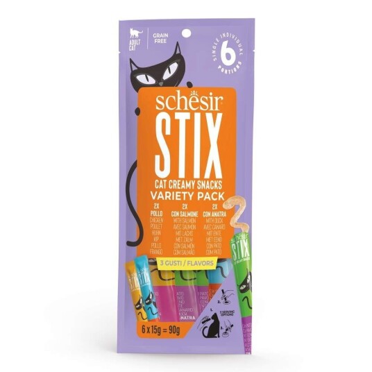 Schesir Cat Treat Stix Variety Pack
