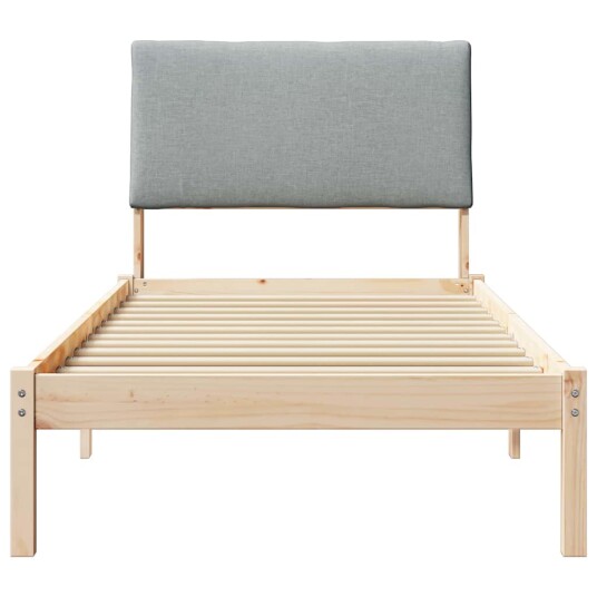 Sengestamme Brun og lys grå 90 x 190 cm Heltre furu