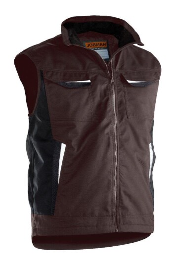 Jobman 7517 Vest brun, fôret Brun, Klær