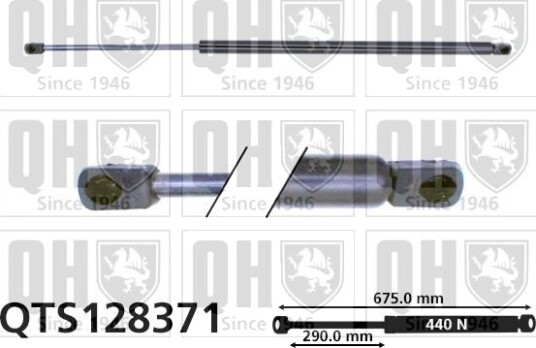 QUINTON HAZELL QTS128371 Baklukedemper QUINTON HAZELL QTS128371 Baklukedemper