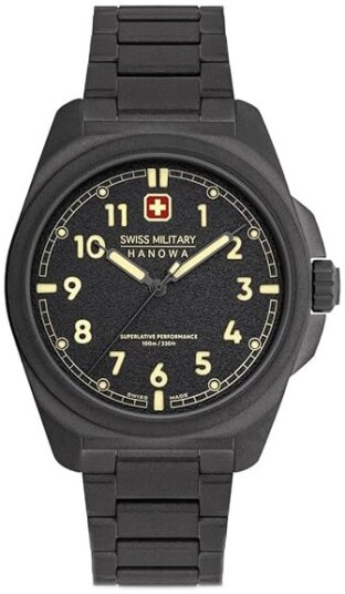 Swiss Military Hanowa Herreklokke SMWGG0003941 Hanowa Sort/Stål Ø42