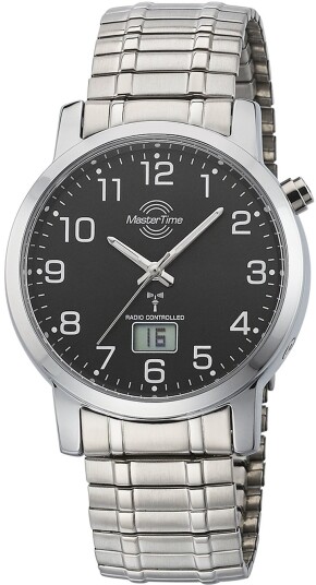 Master Time Herreklokke MTGA 10308 22M Funk Basic Sort/Stål Ø41 mm