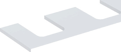 GEBERIT ONE bordplate 1200x470x30mm 2 delt for kum høykomprimert