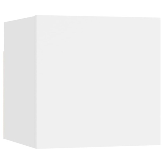 vidaXL Nattbord 2 stk hvit 30,5x30x30 cm sponplate