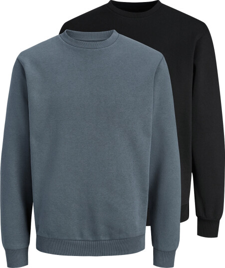 Jack & Jones Jjebradley Sweat Crew 2Pk Mp Black S