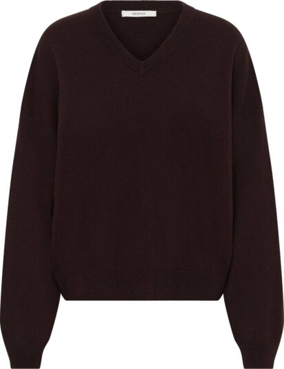 Gestuz Gzmanzi V Pullover Brown L Gestuz Gzmanzi V Pullover Brown L