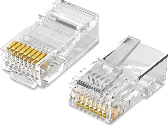 Ugreen 100x pluggender for RJ45 8P8C (UTP Cat5 / Cat5e) - Gjennomsiktig